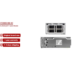 <span class=keywords><strong>Module</strong></span> de commutation QSFP + série 9300X 4x40 Go C9300X-NM-4C commutateur réseau Gigabit - Product Image 1