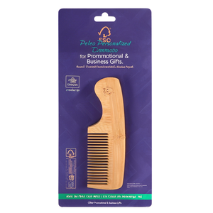 Peleo Pettine in Bambù Personalizzato per Regali Promozionali e Aziendali - Product Image 3