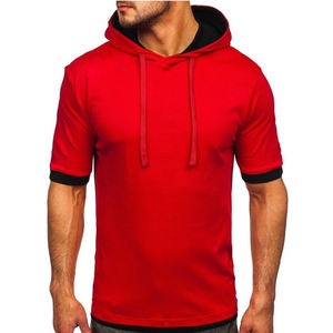 Camisetas lavadas en blanco con diseño de logotipo personalizado para hombre, camisetas de hombro caído de gran tamaño de alta calidad, sudaderas con capucha para hombre, algodón 100% - Product Image 1