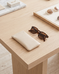 Étui à lunettes en cuir italien avec cadre à ressort caché - PS689 - Product Image 6