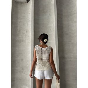 Chaleco de Encaje con Botones para Mujer, Producto al por Mayor de Topshow, Elegante Chaleco - Product Image 1