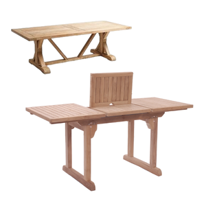 Mobilier d'extérieur en bois massif Table de jardin Ensembles de meubles modernes Ensembles de tables à manger en bois Meubles de jardin Indonésie produits - Product Image 6