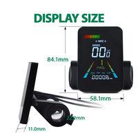 F3 Speedometer dudukan stang sepeda, Speedometer Bike-IP67 Display LCD elektronik tahan air untuk skuter elektrik