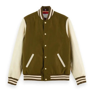 Bon marché, veste universitaire Letterman à manches longues de haute qualité avec col montant en laine, impression personnalisable imperméable - Product Image 3