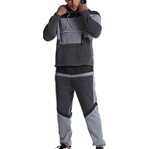 Pull à capuche avec pantalon de jogging pour homme, survêtement d'entraînement, coupe ample, sur mesure, prix d'usine bas - Product Image 1