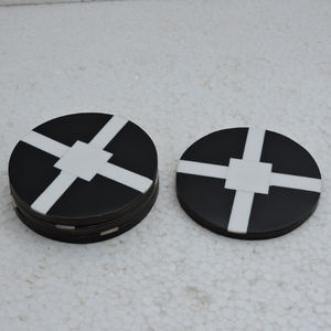 Sous-verres en marbre et incrustation d'os et de pierres Incrustation de marbre et de métal Sous-verre de haute qualité pour la maison et le bureau à Star Crafts India - Product Image 6