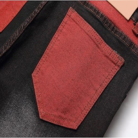 Jean droit pour homme confortable à taille haute, respirant, de qualité supérieure, en tissu 100% coton, jean denim élégant pour l'été, style streetwear