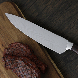 Venta al por mayor personalizado de alta calidad OEM ODM servicio Damasco alto carbono Chef cuchillo profesional cuchillos de cocina para Chef de corte - Product Image 6