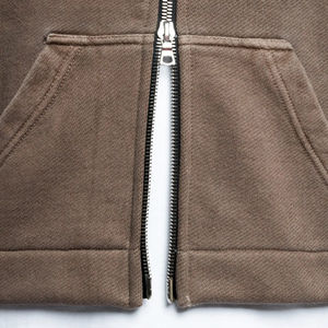 Nuevo estilo recortado gota hombro cremallera sudaderas con capucha logotipo personalizado mejor Material último diseño Boxy Fit ácido lavado cremallera sudaderas con capucha - Product Image 5