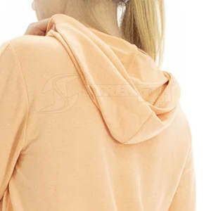 Conjunto corto de Sudadera con capucha para mujer de gran tamaño 2023 estilo informal de moda con patrón sólido para invierno-MOQ bajo - Product Image 4