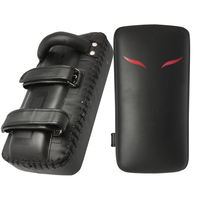 Coups de pied de boxe en cuir avec logo personnalisé Mma Coups de pied thaïlandais Tapis de boxe cible Équipement d'entraînement
