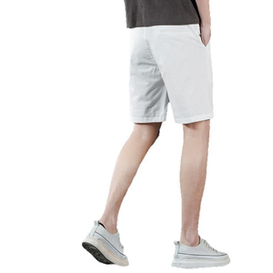 Pantalones Cortos de Algodón para Hombre, Estilo Casual de Negocios, a la Moda, de Cinco Puntos, Combinables con Todo, Diseño Sólido, Finos, de Corte Medio - Product Image 2