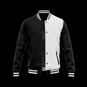 Chaqueta universitaria de satén de invierno de calle alta con servicio OEM de lona para hombre recién llegado diseño de béisbol de talla grande transpirable - Product Image 5