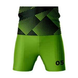 Ensemble de tenue de tennis sur mesure respirant et écologique pour hommes, séchage rapide, 100% polyester, chemise et short entièrement imprimés - Product Image 5
