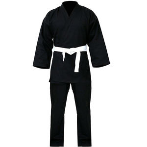 Nouveaux ensembles d'uniformes de karaté et de judo élégants, unis, personnalisables, de haute qualité, en coton et polyester durables, fabriqués pour adultes, extensibles - Product Image 1