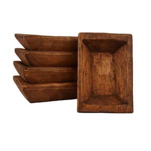 Ensemble de bols à pâte en bois de noix de coco romantiques de luxe faits à la main au Viet Nam pour les mariages assiette de bougies parfumées à la cannelle - Product Image 6