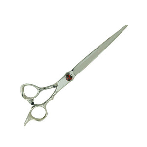 Tijeras de Peluquería Canina MARI de Alta Calidad para Diestros, Hojas Rectas Afiladas de Acero con Alto Contenido de Carbono, Mango de Acero para Uso Doméstico - Product Image 2