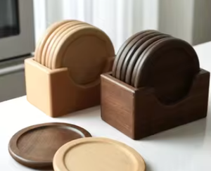 Sous-verres en bois d'acacia de qualité supérieure pour verres, tasses et tasses résistants à la chaleur et aux rayures à vendre - Product Image 6