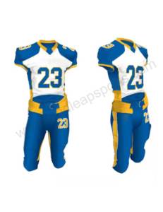 ชุดยูนิฟอร์มอเมริกันฟุตบอลสั่งทำพิเศษ เสื้อผ้ากีฬา แขนสั้น ระบายอากาศได้ดี ไซส์ใหญ่ สีพื้น โพลีเอสเตอร์ 100% - Product Image 1