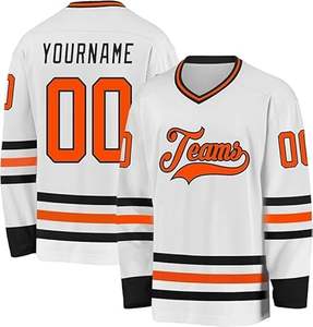 Conjunto personalizado de uniforme de hockey 2025 Impresión a todo color de tela transpirable para tiendas de clubes deportivos o pedidos de equipos - Product Image 4