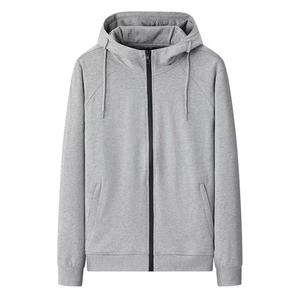 Sweat à capuche léger pour homme en coton 100% imperméable avec fermeture éclair, pour l'entraînement, la course à pied, coupe ample, logo personnalisé, processus de vente en gros Impex - Product Image 4
