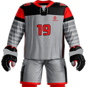 Nouveau Style Respirant Facile À Porter Uniforme De Hockey Sur Glace Vêtements De Sport Uniforme De Hockey Sur Glace À Vendre - Product Image 3