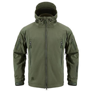 Chaqueta Softshell para hombre de diseño personalizado de alta calidad para aventura al aire libre soporte capucha impermeable multibolsillos negro Softshell - Product Image 1