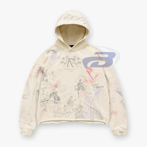 เสื้อฮู้ดแฟชั่นฤดูหนาว พิมพ์ลายกราฟิก ยูนิเซ็กส์ ทรงปกติ สตรีทแวร์ ผ้าโพลีเอสเตอร์/คอตตอน ลายอนิเมะ แบบสั่งทำได้ - Product Image 1
