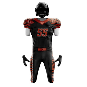 Uniforme de fútbol americano hecho a medida al mejor precio al por mayor transpirable de secado rápido diseño de talla grande equipo personalizado impresión por sublimación - Product Image 2