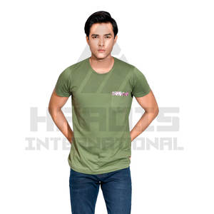 High Quality Breathable Cotton T-<b>Shirts</b> Slim Fit Custom Neck T <b>Shirt</b> for <b>Men</b> Solid Color Cotton Made t <b>Shirt</b> <b>Men</b> - Product Image 2