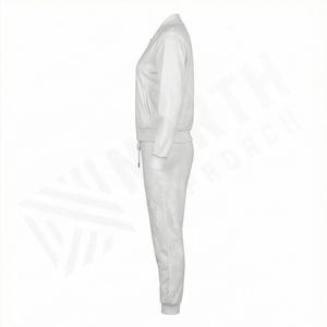 Conjunto Deportivo Personalizado con Logotipo, Sudadera con Capucha y Cremallera Completa, Pantalones Jogger, Ropa Deportiva para Hombre y Mujer, Traje de Entrenamiento, Ropa de Gimnasio al por Mayor - Product Image 3