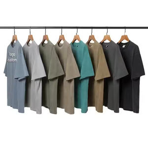 Nouveau design, vente en gros de t-shirts blancs de haute qualité, t-shirt en coton imprimé graphique personnalisé vierge, t-shirt uni surdimensionné et lourd pour hommes - Product Image 6