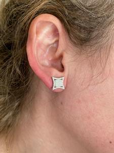 Pendientes de Diamante Moissanite VVS Hechos a Mano con Diseño de Cometa en Plata 925 Chapada en Oro, Joyería Minimalista a Bajo Precio - Product Image 5