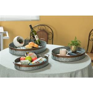 Plateau en métal minimaliste conçu pour les besoins de service de style contemporain et la présentation festive en toutes occasions - Product Image 2