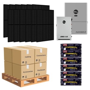 ระบบพลังงานแสงอาทิตย์สำหรับบ้านครบชุด 14.4 กิโลวัตต์ EG4 FlexBOSS21 GridBOSS MPPT MID พร้อมตัวเลือกแบตเตอรี่ลิเธียม 28.6 กิโลวัตต์ชั่วโมง และ 30.72 กิโลวัตต์ชั่วโมง - Product Image 1