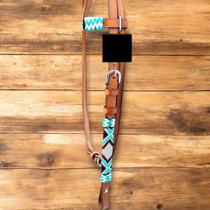 Collier de tête de cheval personnalisé de qualité durable, équitation, rembourrage en polaire, réglable, collier de cheval en cuir personnalisé - Product Image 3