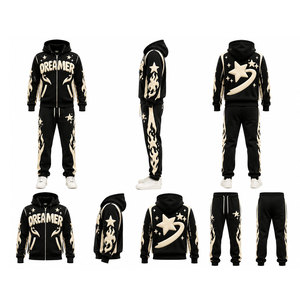 Conjuntos Deportivos de Color Sólido con Estampado Puff, Fabricación de Alta Calidad - Product Image 1