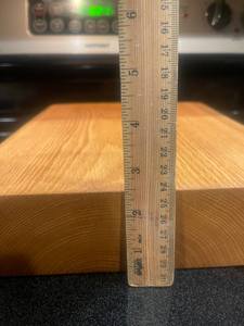 Planche à découper et plateau de service en bois, forme rectangulaire durable, épaisseur 12 mm, passe au lave-vaisselle - Product Image 4