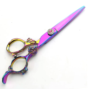 Ciseaux de barbier professionnels IMANS en acier inoxydable avec pointe de lame affûtée pour la coupe de cheveux, outil de beauté pour droitiers, plusieurs finitions - Product Image 1