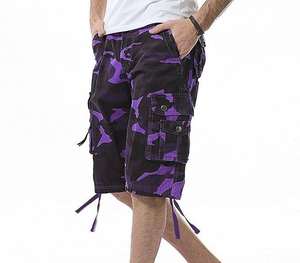 กางเกงขาสั้นผู้ชายสไตล์ไฮสตรีท มีกระเป๋า ซิป สำหรับออกกำลังกาย ไซส์ใหญ่ ความยาวระดับเข่า แห้งเร็ว ผ้าแคนวาส รับผลิตแบบ OEM สกรีนลายตามสั่ง ผ้าโพลีเอสเตอร์สีพื้น - Product Image 6