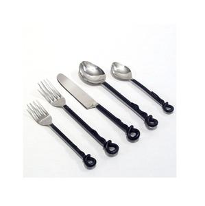 Servidor de acero inoxidable para ensaladas, juego de cubiertos de Metal con mango elegante, cuchara y tenedor de Metal, venta al por mayor - Product Image 5