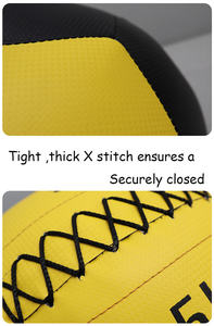 Vente en gros 1 2 3 4 5 6 7 8 9 10 11 12 13 14 KG Balle de médecine en cuir PU pour l'entraînement de puissance pour l'haltérophilie Corss Training - Product Image 4