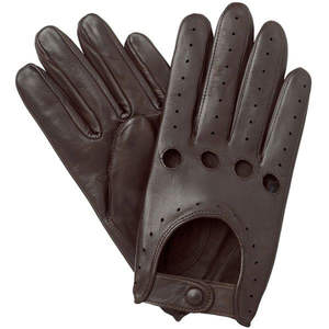 Gants en cuir d'agneau pour homme à doigts entiers avec technologie tactile, thermiques, respirants, chauds pour l'hiver, conduite, usage quotidien en extérieur - Product Image 2