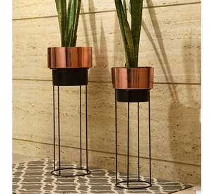 ชุดขาตั้งกระถางต้นไม้แบบตั้งพื้น 2 ชิ้น ทำจากเหล็กเคลือบผง น้ำหนักเบา เป็นมิตรกับสิ่งแวดล้อม - Product Image 3