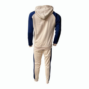 Survêtement personnalisé 2 pièces pour hommes avec fermeture éclair Combinaison d'entraînement de course 100% polyester de haute qualité pour l'hiver Survêtement personnalisable pour hommes - Product Image 2