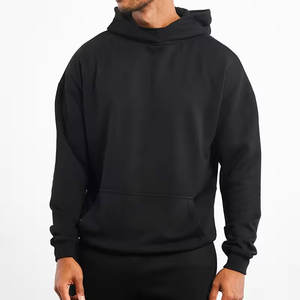 Vente en gros de sweat-shirt à capuche vierge uni en polaire lourde de haute qualité sweats à capuche à manches longues et à épaules tombantes de marque privée - Product Image 6