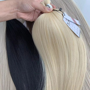 Prix usine Extensions de cheveux en vrac Cheveux vietnamiens Double Noyau 100 grammes Toutes les couleurs 10 pouces - Product Image 1
