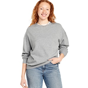 Nuevo 2025 primavera Otoño Invierno cuello redondo Mujer suelta ajuste recortado suéter básico sólido Anti-Pilling Casual pulóver sudadera - Product Image 3