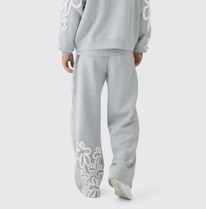 Nueva llegada de los hombres Puff impresión Heather Grey cremallera chándales 100% algodón ropa Casual para invierno mejores precios - Product Image 4