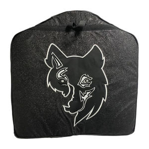 Sac à dos de cheerleading noir à paillettes avec logo brodé personnalisé, pierres, noms et couleurs personnalisés pour sac de cheerleading et sac de danse - Product Image 3